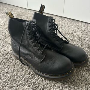 Dr. Martens Black Leather Combat Boots